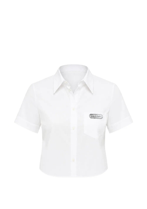 DSQUARED2 logo-patch shirt - White