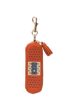 Anya Hindmarch perforated tassel keyring - Orange