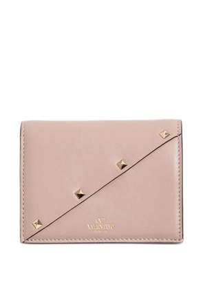 Valentino Garavani Rockstud Wispy small calfskin wallet - Pink