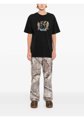 Melt skeleton-print T-shirt - Black