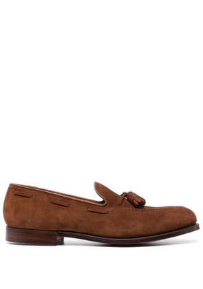 Crockett & Jones tassel-detail suede loafers - Brown