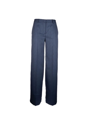 POST SCRIPTUM pinstripe-pattern tailored trousers - Blue