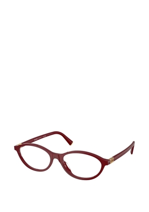 Miu Miu Eyewear oval-frame glasses - Red