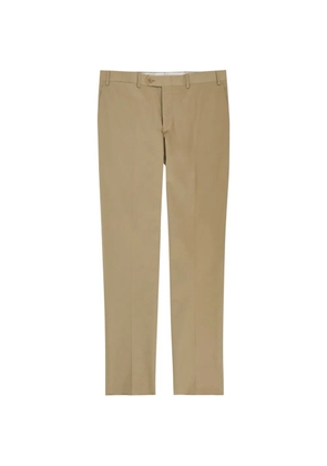 Canali pressed-crease belt-loops trousers - Neutrals