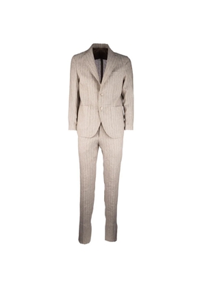 COLAMARINO pinstripe-pattern single-breasted suit - Neutrals