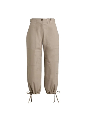 Scanlan Theodore patchwork drawstring cargo pants - Neutrals