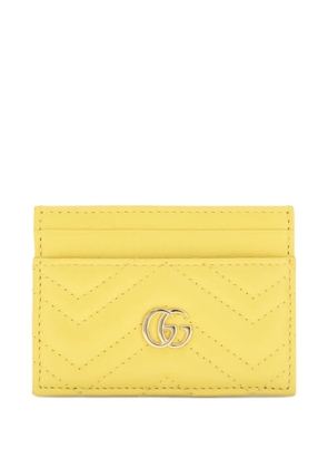 Gucci GG Marmont quilted card holder - Yellow