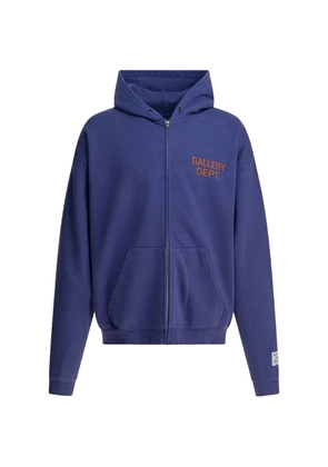 GALLERY DEPT. 90'S logo-print zip-up hoodie - Blue
