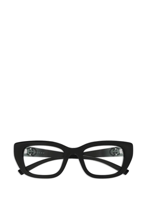 Gucci Eyewear logo-plaque glasses - Black