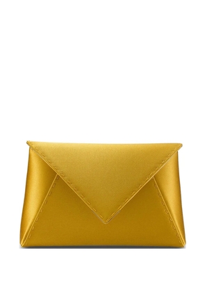 Tyler Ellis small Lee 'Pouchet' satin clutch bag - Yellow