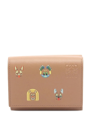 Loewe Pre-Owned 2010-2026 Leather Futurist Cat Wallet small wallets - Brown