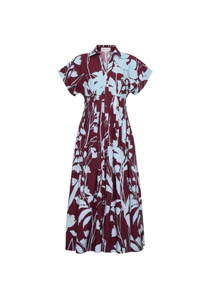 Cara Cara Nash floral-print midi dress - Red