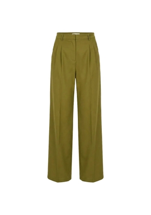 Benetton pleated straight-leg trousers - Green