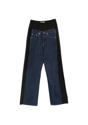 Lutz Huelle layered-panel jeans - Blue