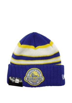 NEW ERA CAP Golden State Warriors striped beanie hat - Blue
