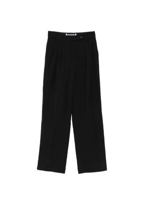 Frenken pleated straight-leg trousers - Black