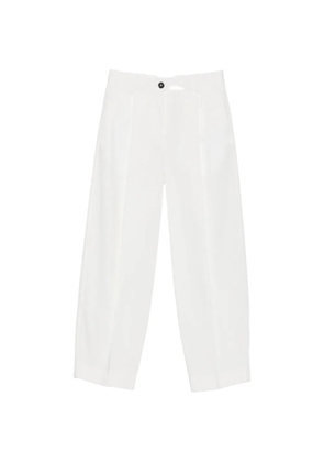 TOTEME pleated wide-leg trousers - White