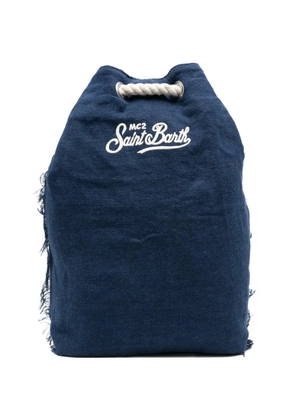 MC2 Saint Barth Boat embroidered-logo backpack - Blue