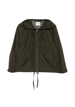 ASPESI drawstring-hooded zip-up jacket - Green
