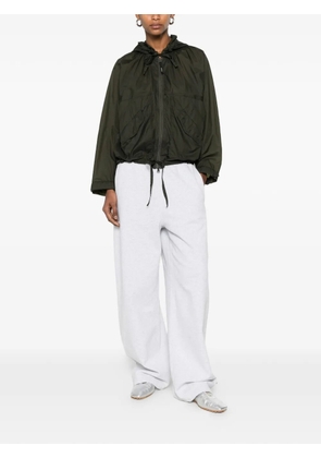 ASPESI drawstring-hooded zip-up jacket - Green
