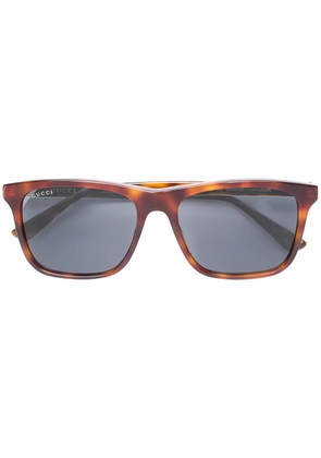 Gucci Eyewear rectangular shaped sunglasses - Brown