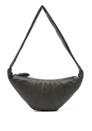 LEMAIRE medium Croissant leather shoulder bag - Grey