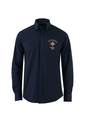 Paul & Shark logo-embroidered hirt - Blue