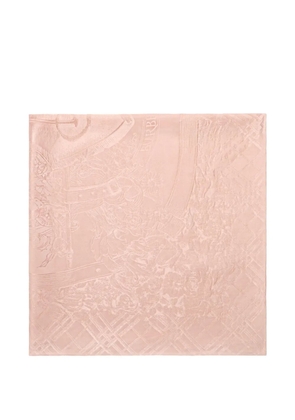 Burberry Floral Crest silk scarf - Pink