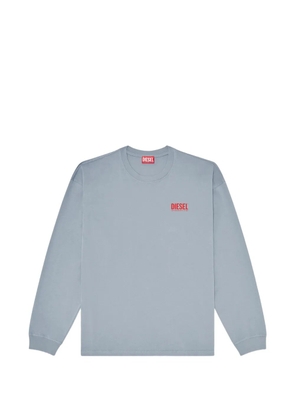 Diesel logo-print long-sleeve T-shirt - Blue
