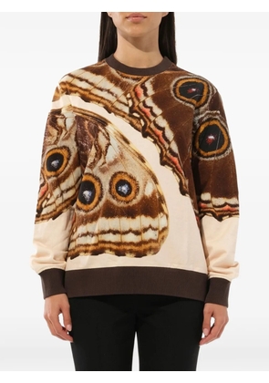 Givenchy butterfly print sweatshirt - Brown