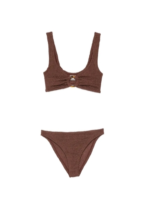 Hunza G Julia ring-detail bikini - Brown