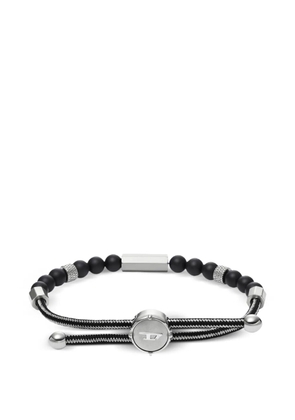 Diesel engraved-logo bracelet - Black