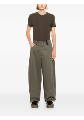 TEAM WANG design Reset wide-leg trousers - Green