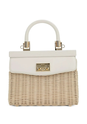Rodo Paris wicker tote bag - Neutrals