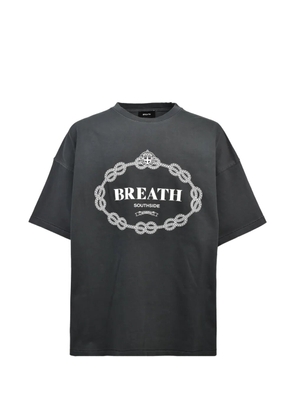 BREATH logo-print T-shirt - Black