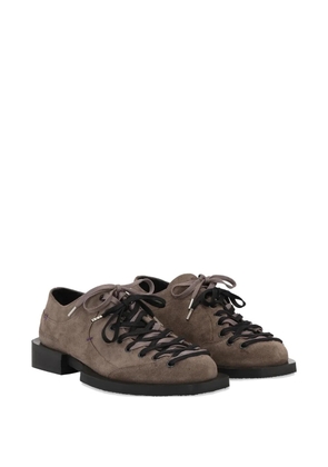 Henrik Vibskov Kelly suede lace-up shoes - Neutrals