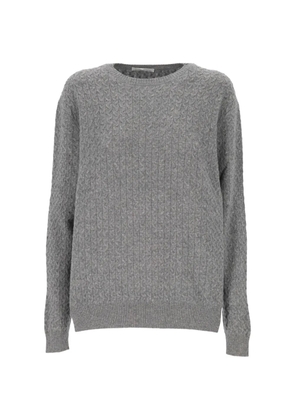 OLIVER LATTUGHI cable-knit cashmere sweater - Grey