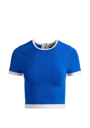 alice + olivia Ciara cropped sweater - Blue