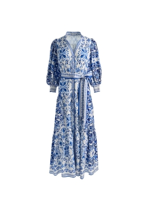 alice + olivia Cora tiered shirt dress - White