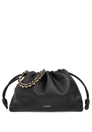 LOEWE medium Flamenco leather shoulder bag - Black