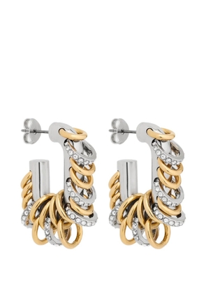 Rabanne small Punk XL Link earrings - Silver