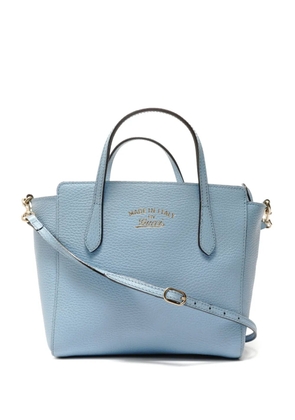 Gucci Pre-Owned 2000s logo-stamp leather handbag - Blue