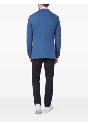 Billionaire logo-embroidered blazer - Blue