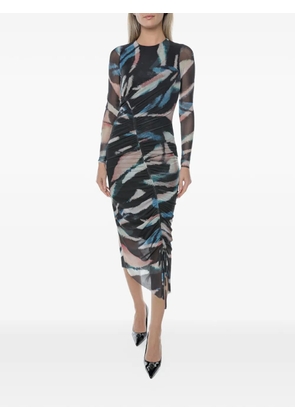 Ted Baker Ellylou long-sleeve midi dress - Black