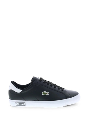 Lacoste Powercourt lace-up leather sneakers - Black