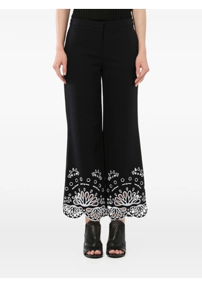 PUCCI broderie-anglaise trousers - Black