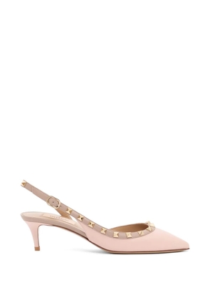 Valentino Garavani Rockstud calfskin slingback pump 50mm - Pink