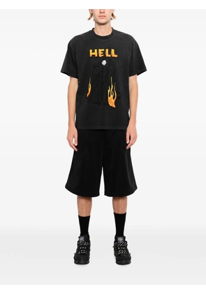Warren Lotas graphic-print cotton T-shirt - Black