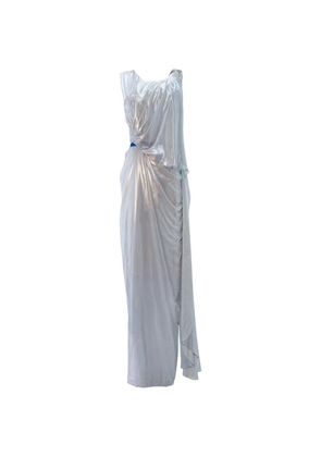 Gemy Maalouf asymmetrical pleated dress - Silver
