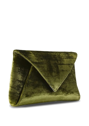 Tyler Ellis small Lee 'Pouchet' crushed texture clutch bag - Green
